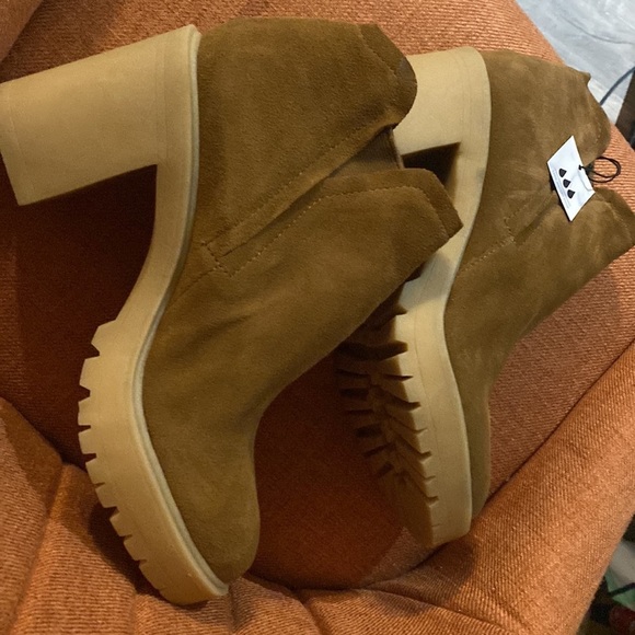 Dolce Vita Ankle Boots Chunky Heels Platform Booties​ - Picture 9 of 12